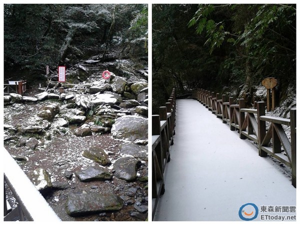 下雪后的拉拉山