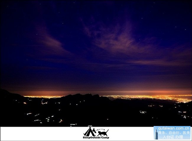 夜景天阔营地视野宽阔