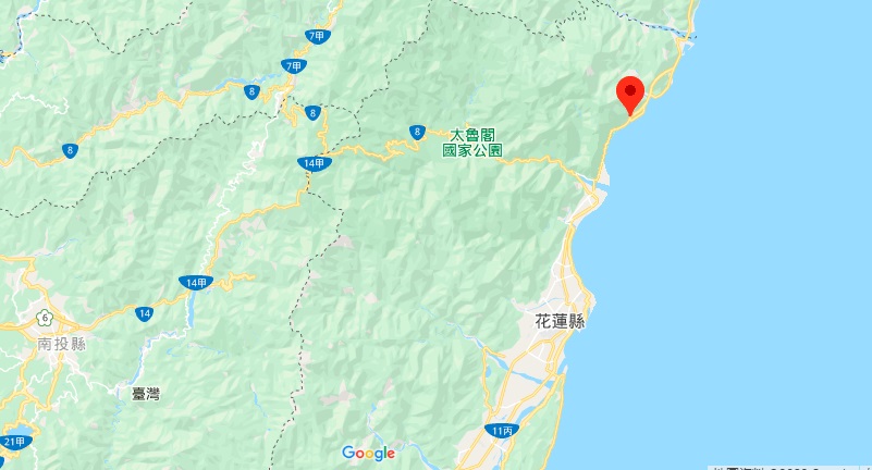 花莲清水断崖地理位置地图